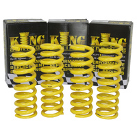 King Springs F Low & R Super Low Coils for FORD MUSTANG FM/FN-4CYL 2.3LTR COUPE EXC MRC 15-On